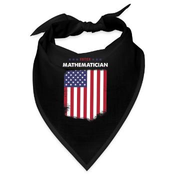 Wähler-Mathematiker - Bandana - Schwarz - Vorne