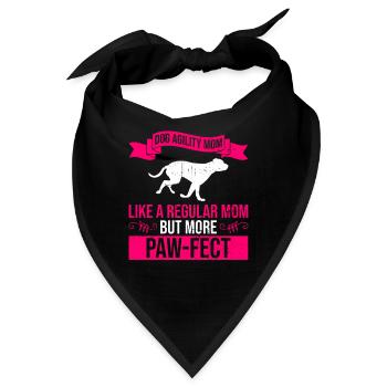 Dog Agility Mom Design Für Hunde-agility-training - Bandana - Schwarz - Vorne