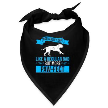 Dog Agility Dad Design Für Hund Agility Training - Bandana - Schwarz - Vorne