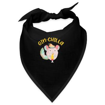 Chinchilla - Bandana - Schwarz - Vorne