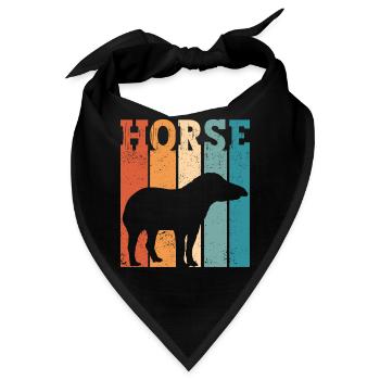 Ex Mormonen Tapir Pferd LDS Retro Exmo - Bandana - Schwarz - Vorne
