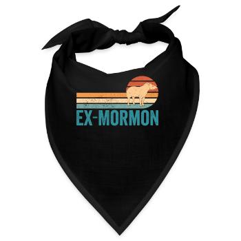 Ex Mormonen Tapir Pferd LDS Retro Exmo - Bandana - Schwarz - Vorne