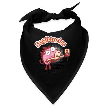Sagittarius zodiac sign - Bandana - Schwarz - Vorne