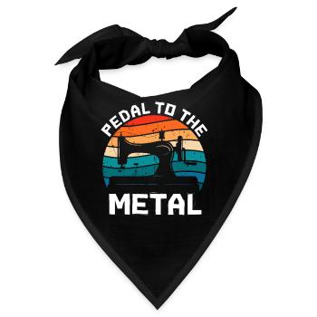 Pedal zur Metallnähmaschine - Bandana - Schwarz - Vorne
