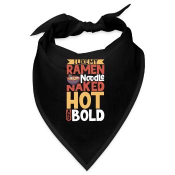 Ramen Fan Japanese Food Ramen Girl Japanese Noodle - Bandana - Schwarz - Vorne