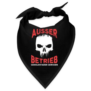 Ausser Betrieb - Bandana - Schwarz - Vorne