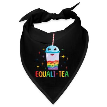 Gleichberechtigung Tee Homosexuell LGBTQ Regenbogen LGBT Pride Monat - Bandana - Schwarz - Vorne
