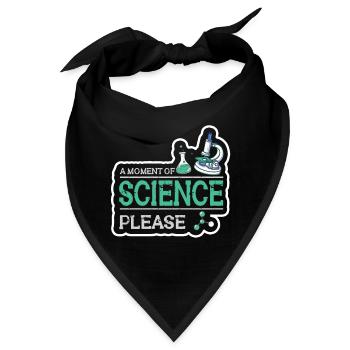 Biologie Lehrer Motiv Naturwissenschaft - Bandana - Schwarz - Vorne