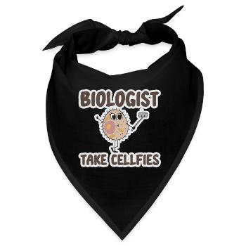 Biologie Lehrer Motiv Naturwissenschaft - Bandana - Schwarz - Vorne
