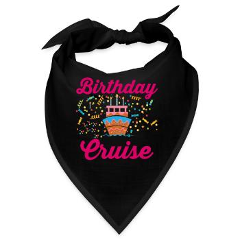Geburtstag Kreuzfahrt Geschenk Schiffsreise - Bandana - Schwarz - Vorne