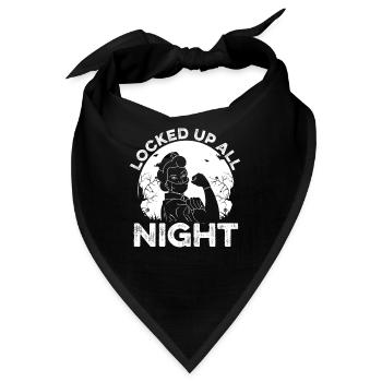 Krankenschwester Nachtschicht - Bandana - Schwarz - Vorne