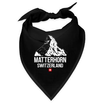 Matterhorn Wanderer Bergfan klettern Hiking - Bandana - Schwarz - Vorne