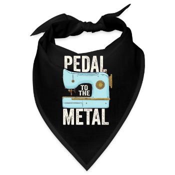 Pedal zur Metallnähmaschine - Bandana - Schwarz - Vorne