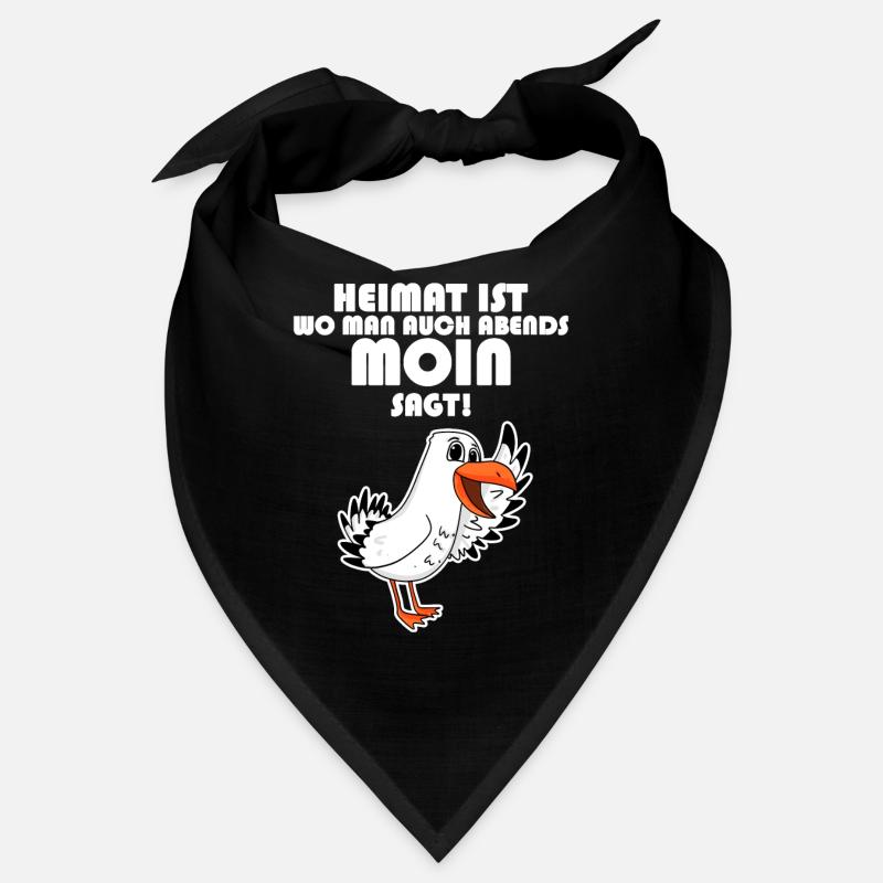 Heimat Moin Begrüßung Möwe Bandana