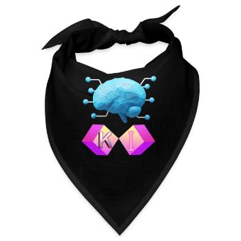 Künstliche Intelligenz Design - Bandana - Schwarz - Vorne