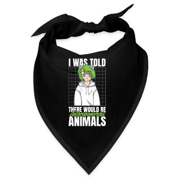 Furry Fandom Fursuits Witzig - Bandana - Schwarz - Vorne