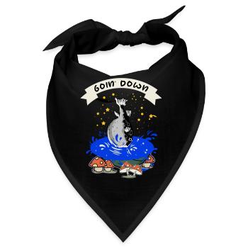 Ich versinke - Kugelfisch lustig - Bandana - Schwarz - Vorne