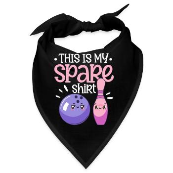 Bowling Game Lover Bowling Player - Funny This Is - Bandana - Schwarz - Vorne