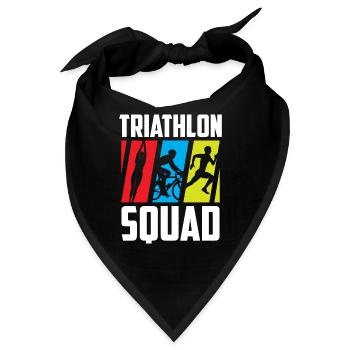 Triathlon Team Triathlet Triathlons Triathletin - Bandana - Schwarz - Vorne