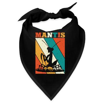 Gottesanbeterin Insektensammler Entomologe - Bandana - Schwarz - Vorne