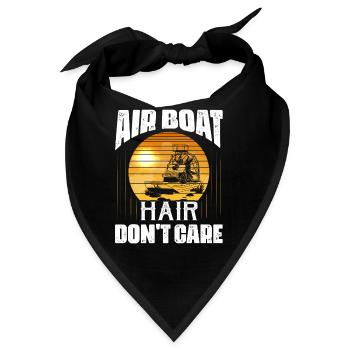 Air Boat Hair Don't Care Propeller Swamp Airboat H - Bandana - Schwarz - Vorne