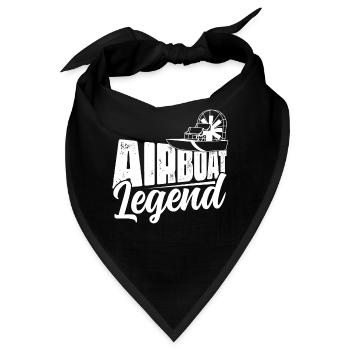 Airboat Legend Propeller Swamp Air Boat Hydroplane - Bandana - Schwarz - Vorne