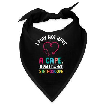 Schulkrankenschwester Medizinische Krankenpflege - Bandana - Schwarz - Vorne