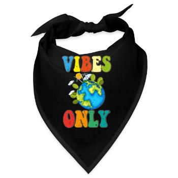 Vibes Only - Bandana - Schwarz - Vorne