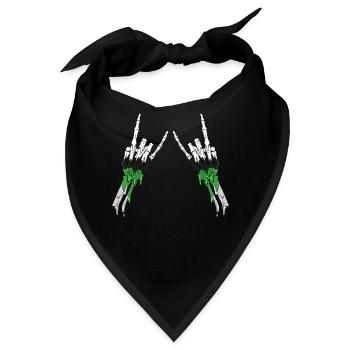 Demiromantischer Stolz Fahne Teufelshorn Skelett S - Bandana - Schwarz - Vorne