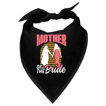 Mutter Der Braut Party Heiraten Bräute Hochzeit - Bandana - Schwarz - Vorne