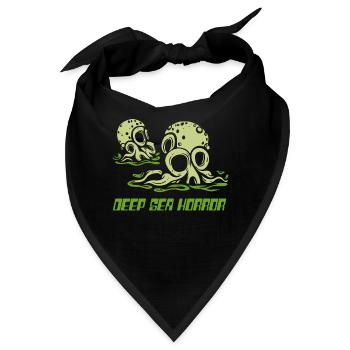 Tiefsee Horror Tentakel - Bandana - Schwarz - Vorne
