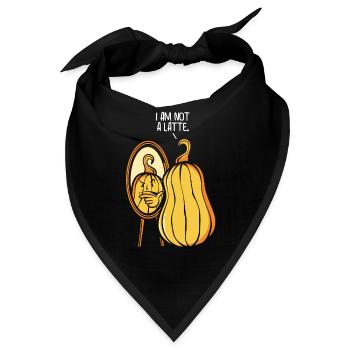 Kürbis Latte Liebhaber Kaffee Kürbis Gewürz Latte - Bandana - Schwarz - Vorne
