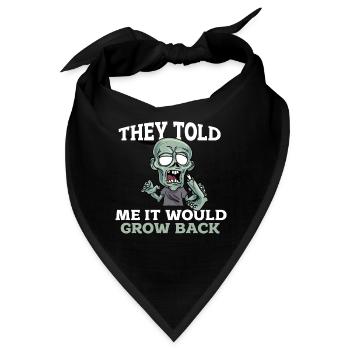 Ein Bein Witz Humor Geschenk - Bandana - Schwarz - Vorne