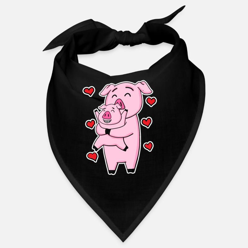 Famille de cochons - Cochon avec bébé Bandana