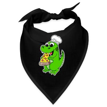 Gourmet Dino Pizza - Bandana - Schwarz - Vorne