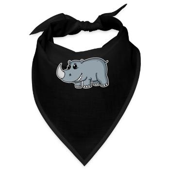 Nashörner Nashorn - Bandana - Schwarz - Vorne