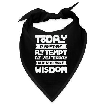 Motivationsweisheit Motivator Wissen - Bandana - Schwarz - Vorne