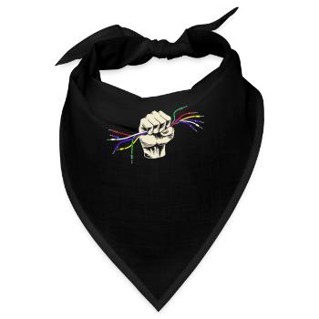 Toningenieur Audio Kabel Hand Audiospezialist - Bandana - Schwarz - Vorne