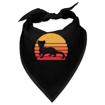 Frettchen Iltis Cool - Bandana - Schwarz - Vorne