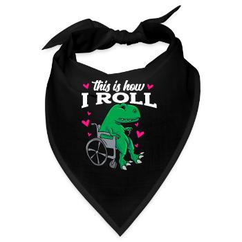 Rollstuhl - Bandana - Schwarz - Vorne