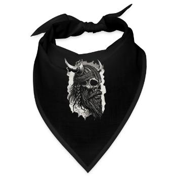 Heidnischer Wikinger Nordischer Krieger Wikinger - Bandana - Schwarz - Vorne