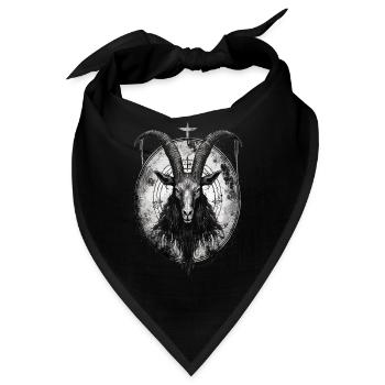 Gothic Baphomet Witches Witchcraft Ritual Dark - Bandana - Schwarz - Vorne