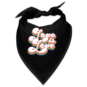 Liebe ist Liebe - Pride Month LGBTQ - Bandana - Schwarz - Vorne