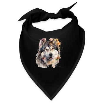 Alaskan Malamute - Bandana - Schwarz - Vorne