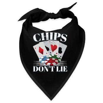 Chips lügen nicht - Bandana - Schwarz - Vorne