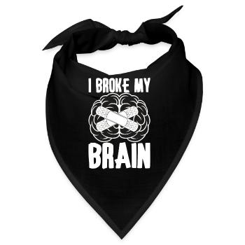 Brain Surgery Joke Brain Surgery Awareness Gift - Bandana - Schwarz - Vorne