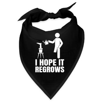 Amputiertes Bein Prothese Geschenk - Bandana - Schwarz - Vorne