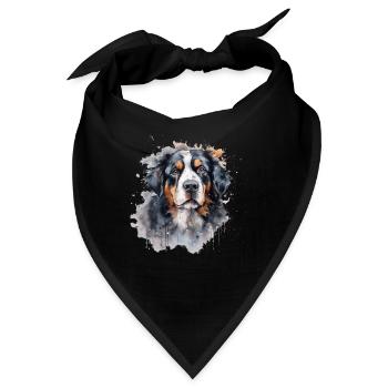 Bernese Mountain Dog - Bandana - Schwarz - Vorne