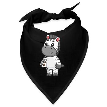 Zebra - Bandana - Schwarz - Vorne