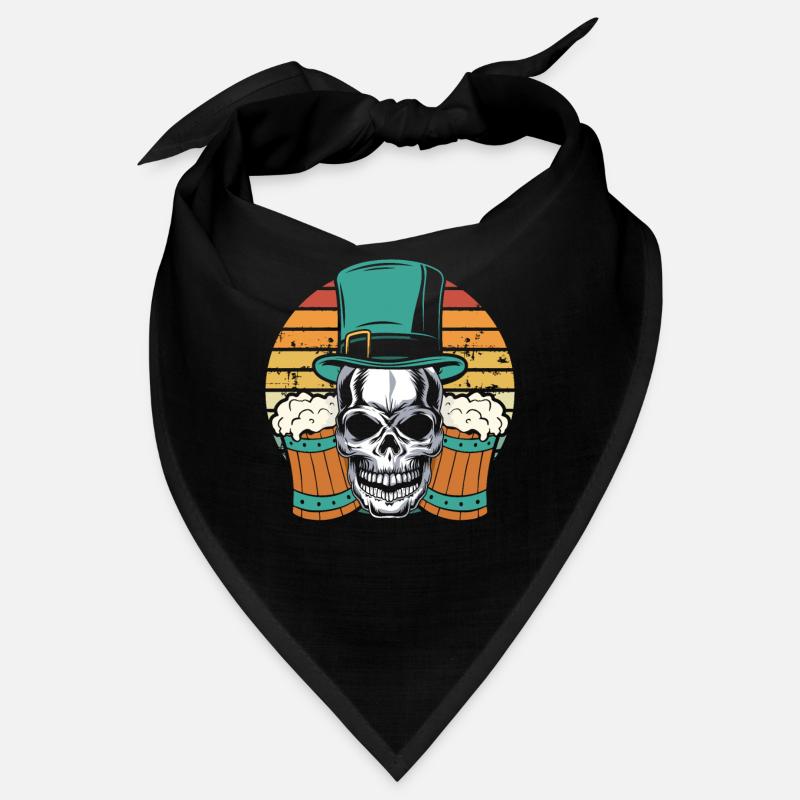 Irish Skull Retro Bandana